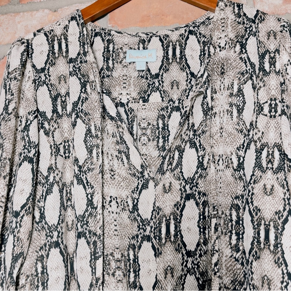 Veronica M Pharrell Python Print Mini Dress - Picture 5 of 8